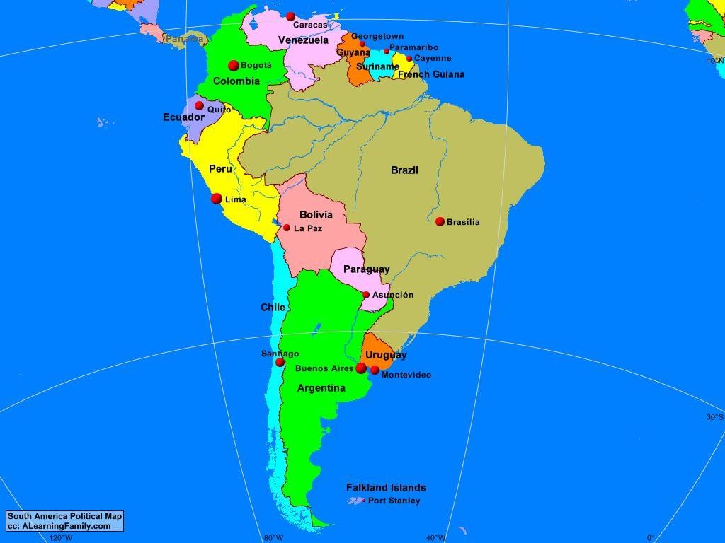 La carte de Lima, amérique du sud