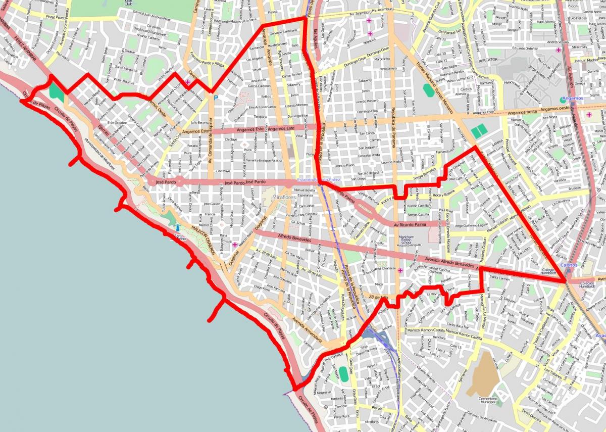 Miraflores Lima carte