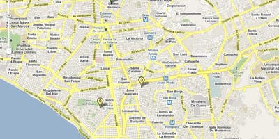 Carte de lince Lima, au pérou