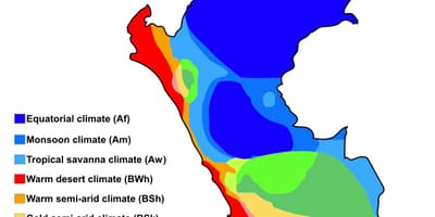 Carte du pérou climat